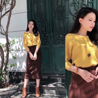 [RẺ VÔ ĐỊCH] Áo Len Bom Tay Lỡ Siêu Xinh