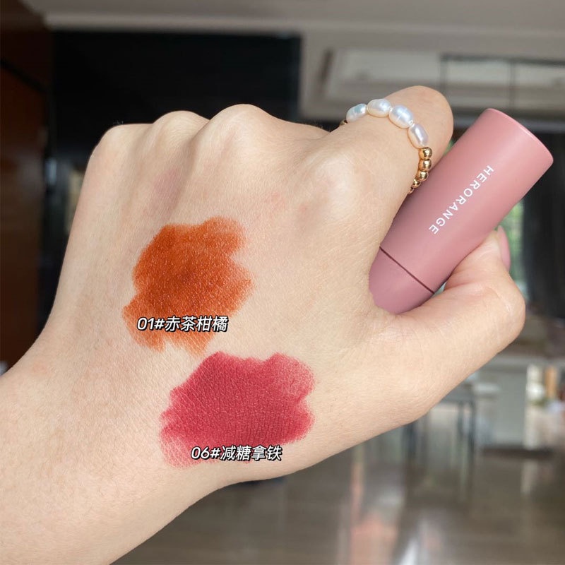 Son thỏi lì Herorange vỏ hồng loại mới - Sammi beauty - G8