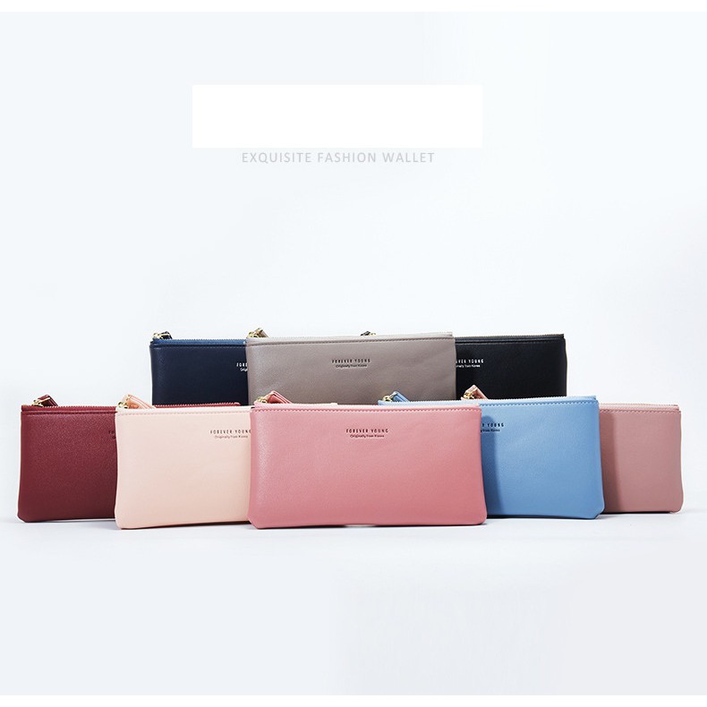 ví Forever Young mẫu dài xinh đựng vừa điện thoại 6,2inch, thẻ ngân hàng, tiền mặt, giấy tờ dễ dàng di chuyển - VI00330 | BigBuy360 - bigbuy360.vn