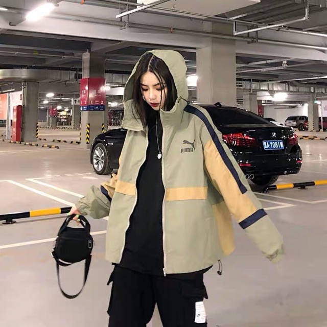 Khoác thô Sư tử 2 lớp Ulzzang Hàng Quảng Châu