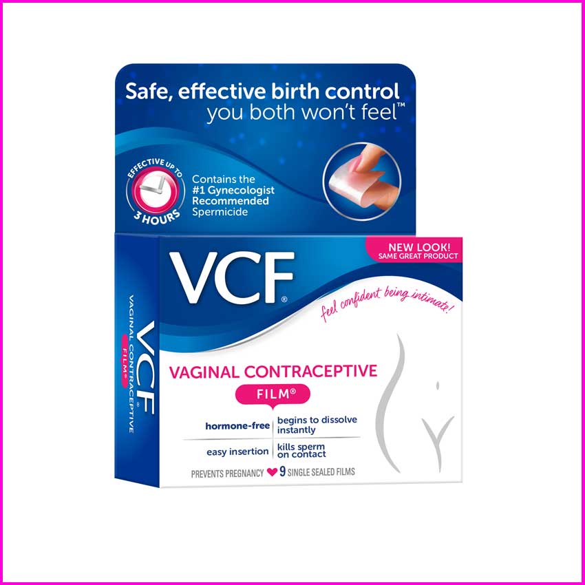 Màng Film tránh thai cao cấp VCF - Hộp 9 miếng