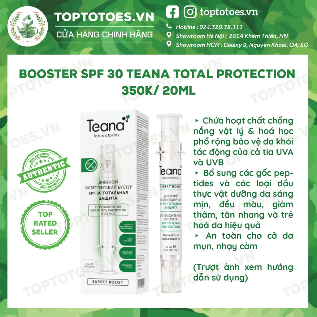 Booster Teana Day Brightening Total Protection SPF 30 - 20ml dưỡng da sáng mịn, chống nắng