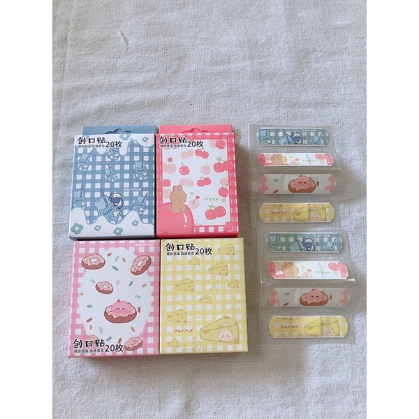 Hộp 20 miếng băng keo cá nhân urgo dán vết thương mẫu hoạt hình cute ảnh chụp thật