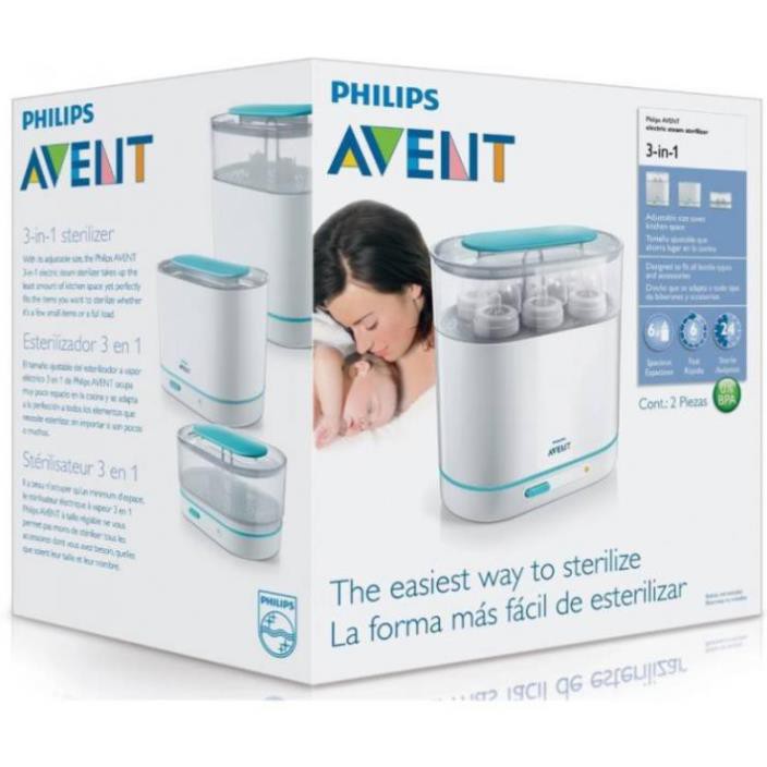 Máy tiệt trùng bình sữa Philis Avent 3 trong 1 SCF284/02