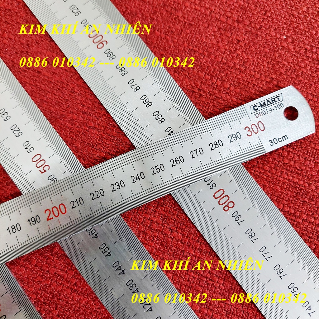 Thước lá 150mm 300mm 500mm 600mm 1000mm D0019 CMART