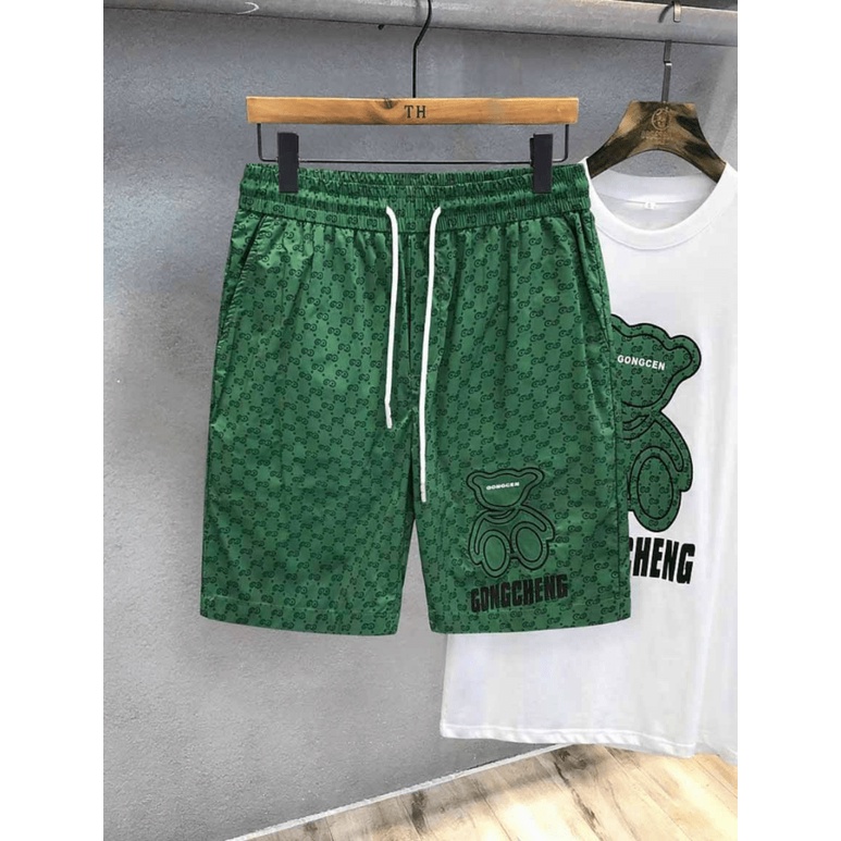 Bộ Thun Lạnh Nam In Gấu Chất Cotton Mềm Mát Form Rộng Mặc Nhà Đi Chơi Thoải Mái [NEW UNISEX]