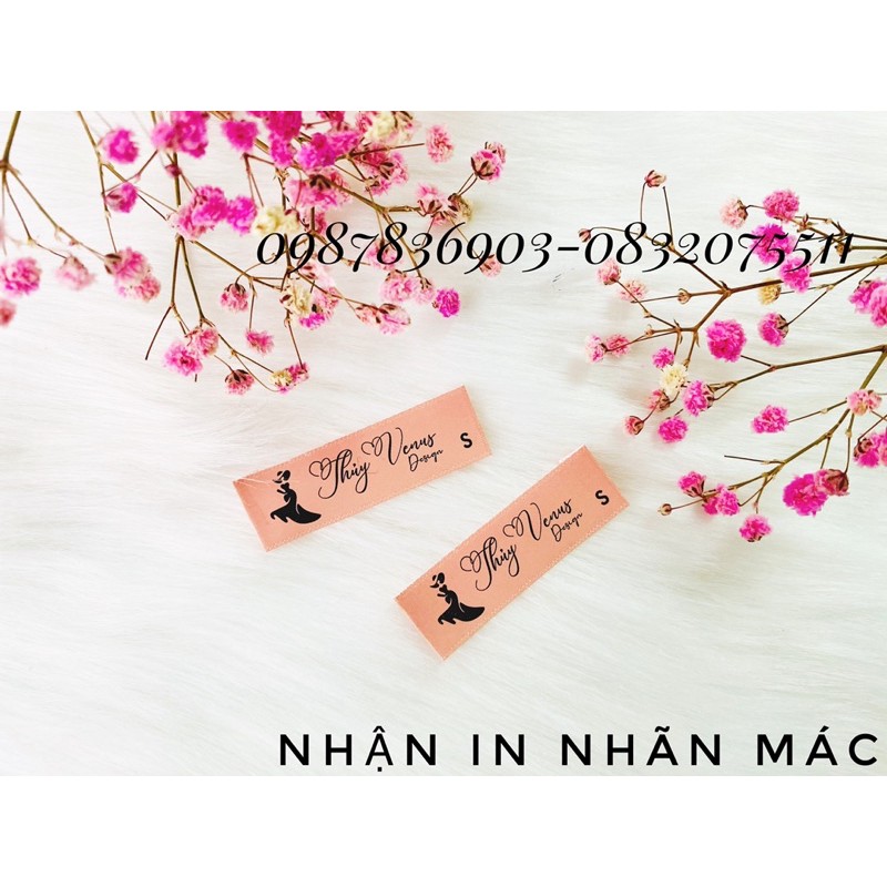 tem nhãn mác quần áo, mác dệt, mác cao su, mác in lụa, mác in cotton , name card, thẻ tag, dây treo thương hiệu, túi hộp