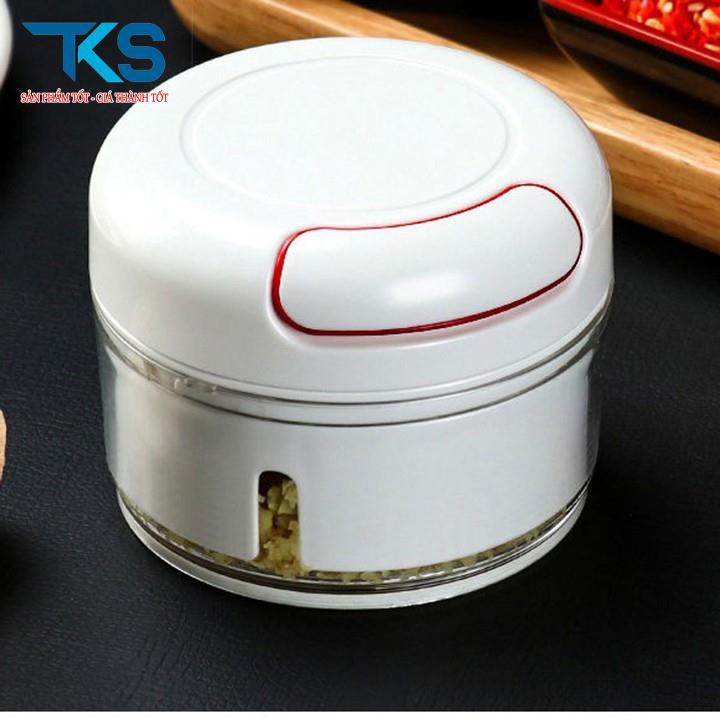 Dụng cụ xay tỏi ớt cầm tay đa năng tiện dụng dây rút YG-722