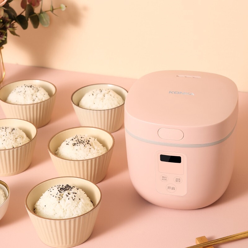 Nồi Cơm Điện KONKA Mini Màu Hồng Dễ Dàng Kiểm Soát Nhiệt Độ 2l | BigBuy360 - bigbuy360.vn