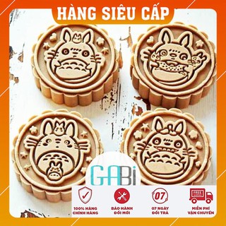 Khuôn nhấn trung thu lò xo 4 mặt Totoro 50g