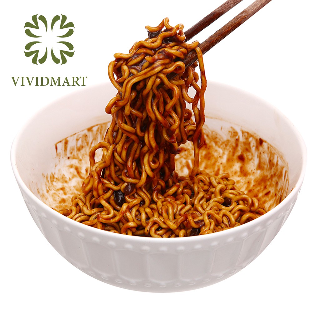 MÌ TRỘN KORENO ÚP 4 PHÚT, 2 VỊ: TƯƠNG ĐEN VÀ TƯƠNG ĐEN CAY - MÌ TRUYỀN THỐNG HÀN QUỐC - KORENO
