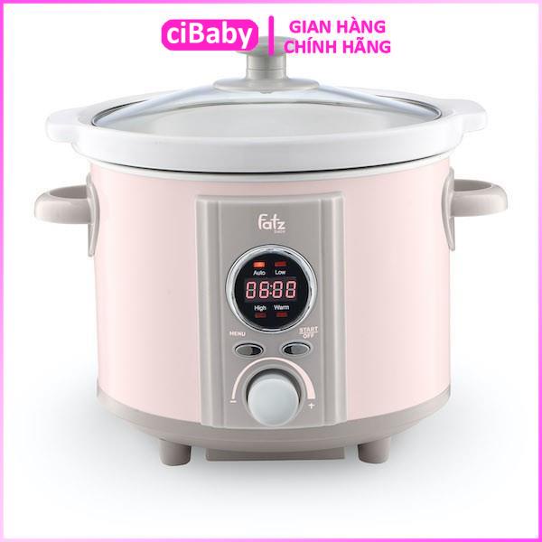 [BH 24 tháng] Nồi nấu chậm thông minh hẹn giờ 2,5 lít Fatz Baby SLOW 4 FB9125M