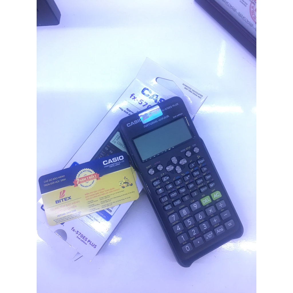 Máy Tính Casio Fx580vnx Với 521 Chức Năng Và Bứt Phá Tốc Độ Bảo Hành 7 Năm