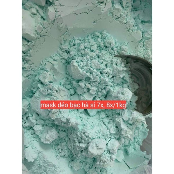 1kg mặt nạ dẻo bạc hà handmade lột dễ /giảm mụn thâm
