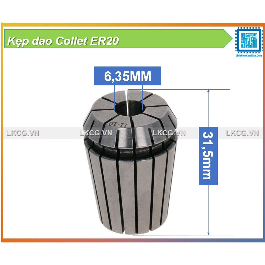 Kẹp dao Collet ER20