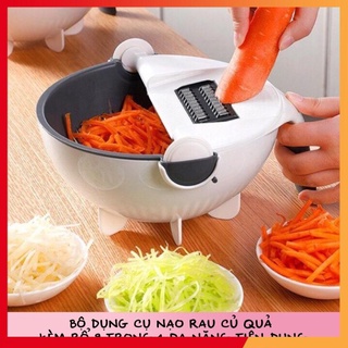 Bộ nạo rau củ đa năng kèm rổ đựng và chậu tiện lợi, nạo rau củ nhanh chóng