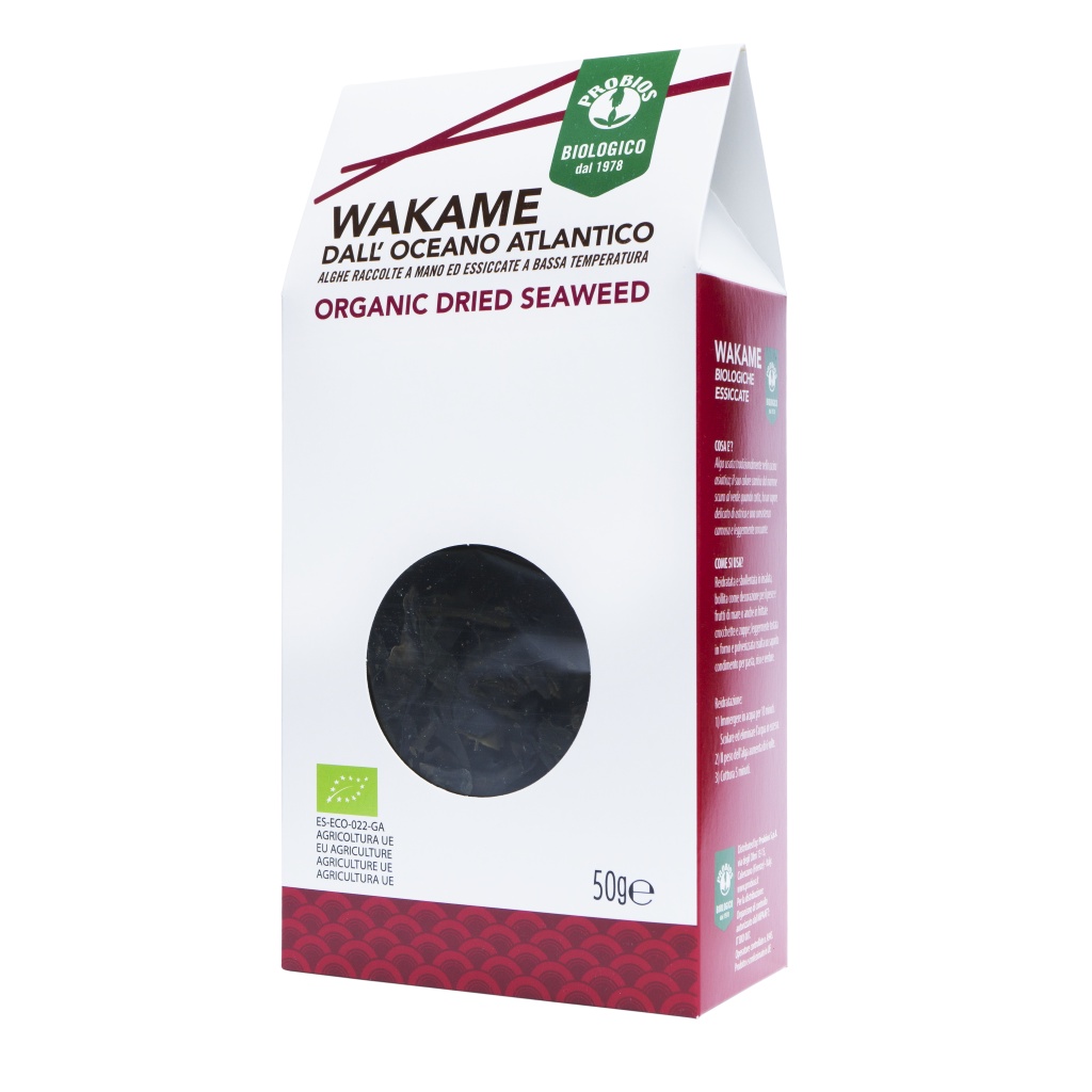 Rong biển Wakame hữu cơ 50g Probios Wakame Seaweed