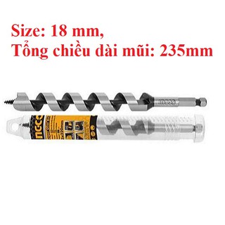 Mũi khoan gỗ xoắn ốc ingco dbw3221801
