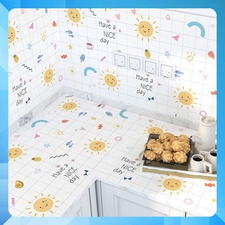 Decal dán bếp, chống bám dầu mỡ, cách nhiệt cao câp khổ 60cm, giấy dán tường bếp