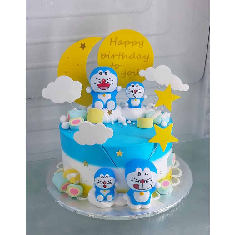 Bánh kem sinh nhật chủ đề hoạt hình nhân vật Doreamon