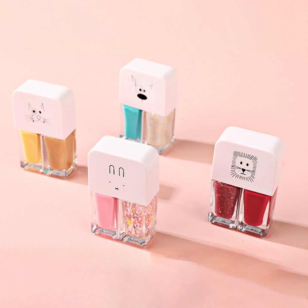 Sơn Móng Tay 2 Trong 1 6ml x 2 Mau Khô Chống Thấm Nước