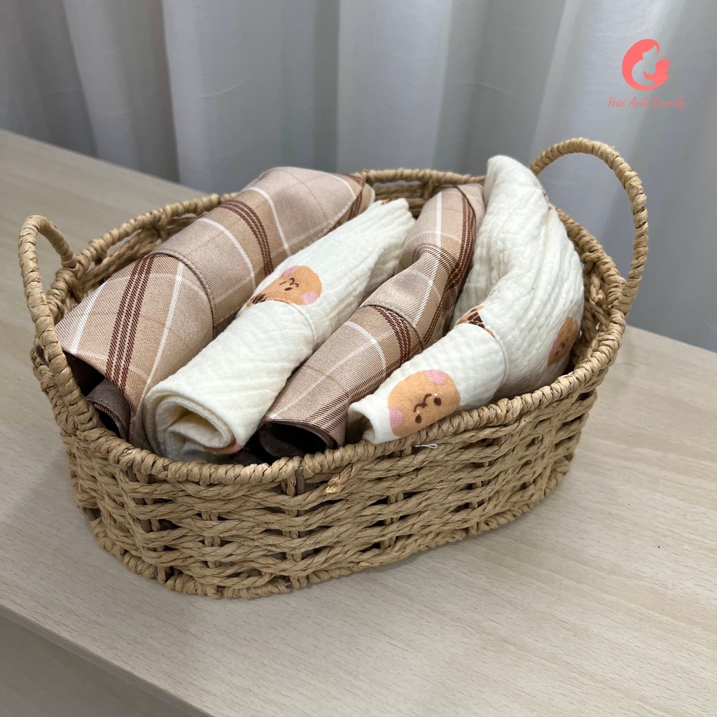 ( Hàng thiết kế ) Nón tai gấu 2 lớp xinh xắn cho bé trai, bé gái- Haaro Babies