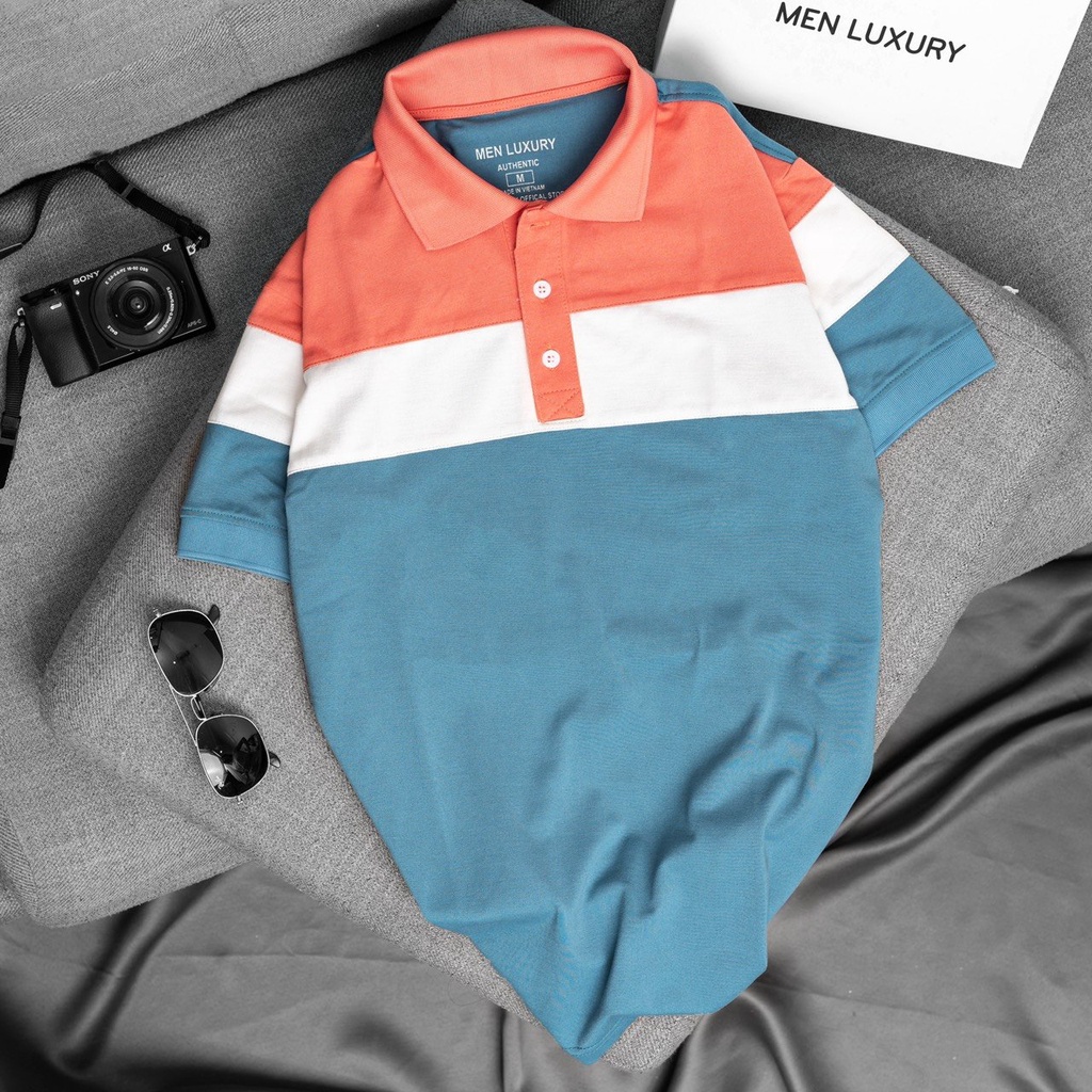 Áo thun Polo nam cổ bẻ MEN LUXURY phông có cổ vải cá sấu Cotton xuất xịn đứng form sang trọng lịch lãm PL03- PL04