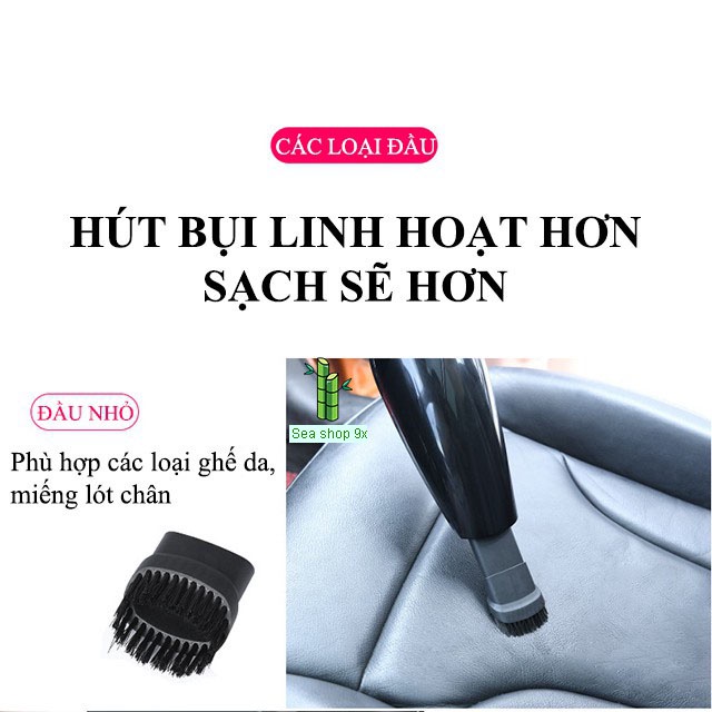 Máy hút bụi ô tô, xe hơi - Máy hút bụi cầm tay mini điện áp 12V cho ô tô cực khoẻ Loại cắm tẩu - SEA.OTO