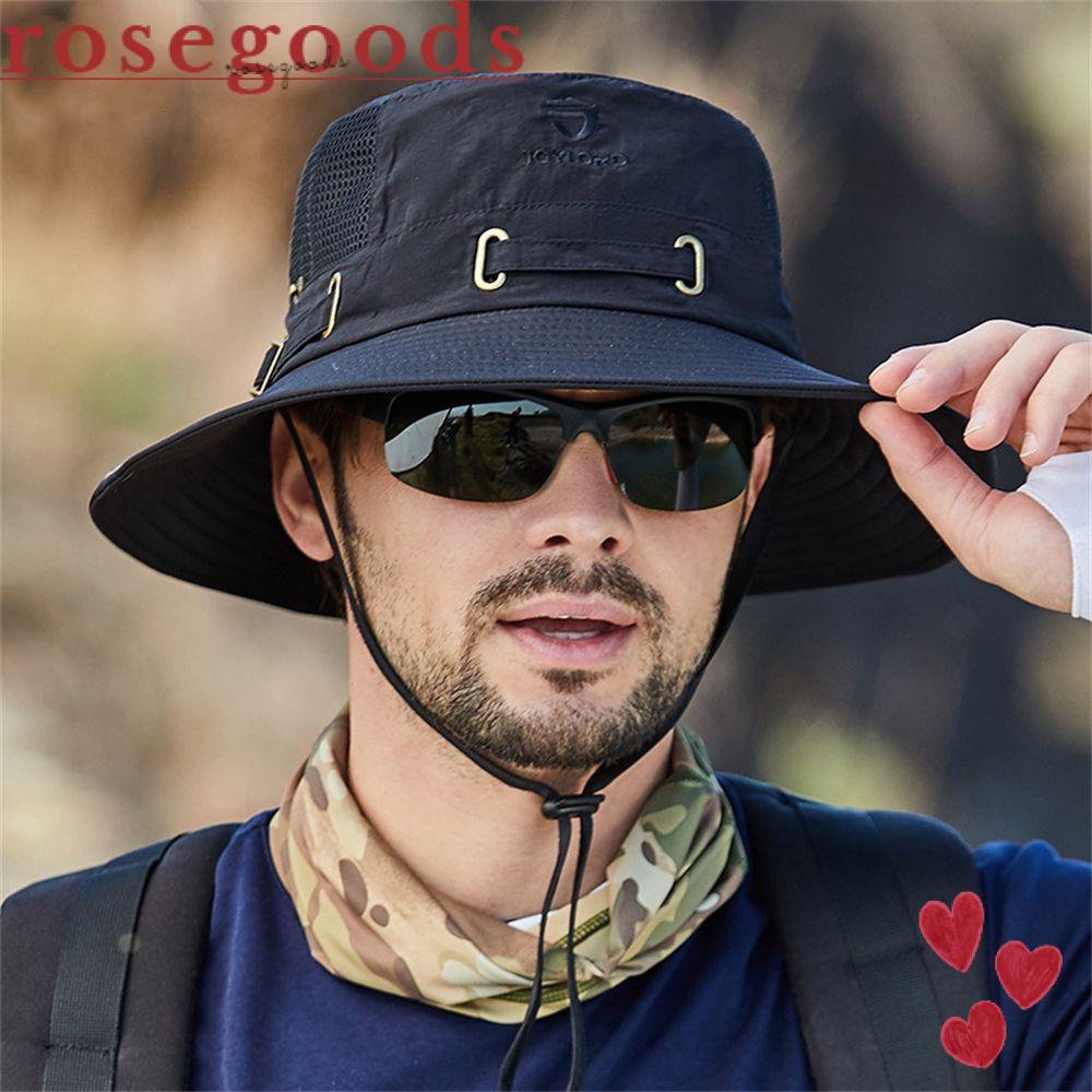 ☆Hoa Hồng☆ Nón Tai Bèo Vành Rộng Màu Trơn Chống Nắng Có Thể Điều Chỉnh Nhiều Màu Sắc