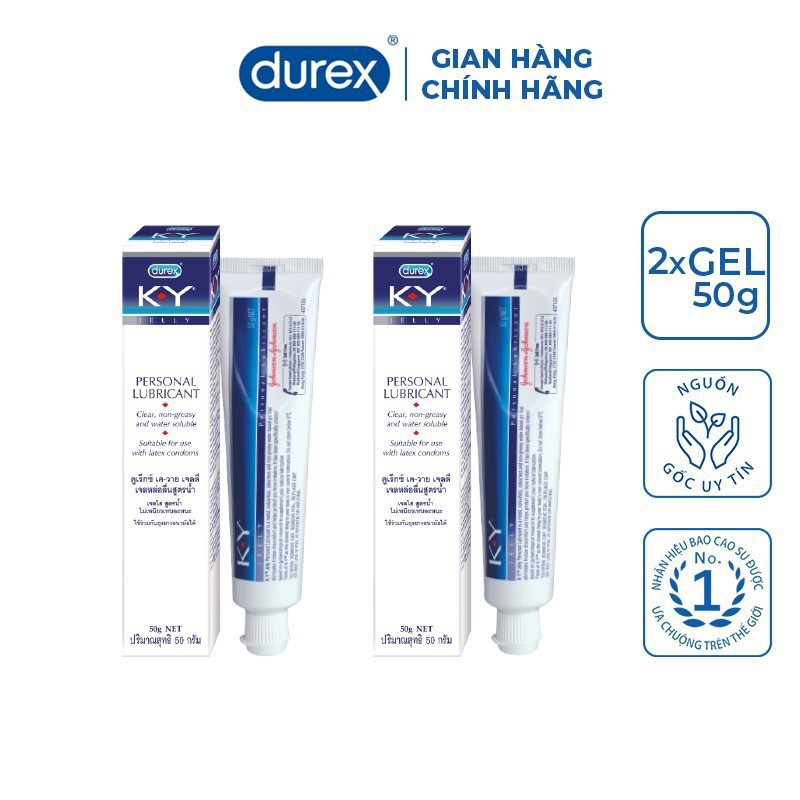 Gel bôi trơn tạo độ ẩm Durex KY (50g chính hãng) a