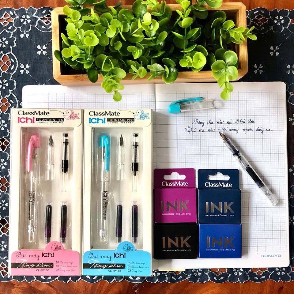 Bút máy ngòi trơn Nhật ICHI – siêu nhẹ - trơn - bền Classmate -FP100/FP601/FP602/FP603 - vpp Diệp Lạc