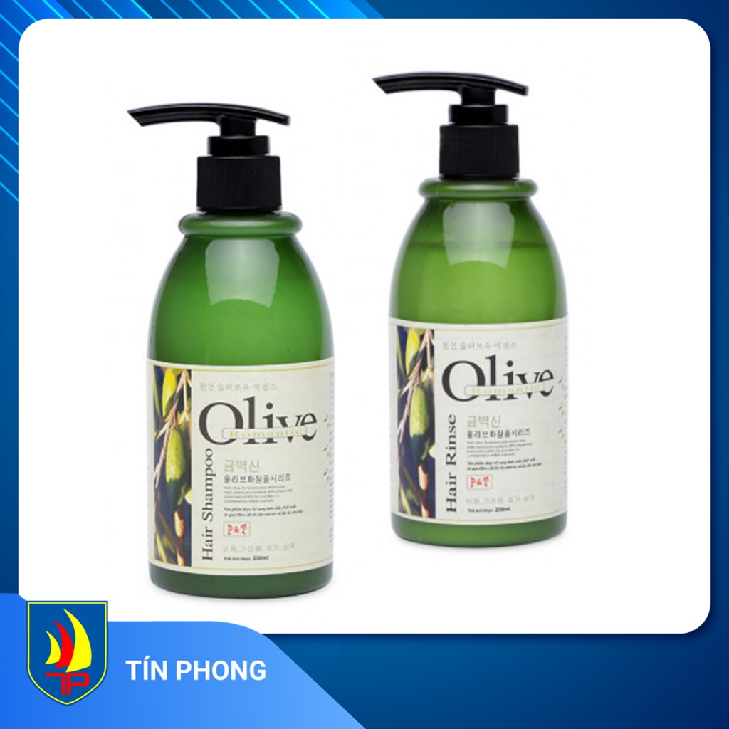 Bộ dầu gội, dầu xả bổ sung dưỡng chất Olive Romantic 250ml