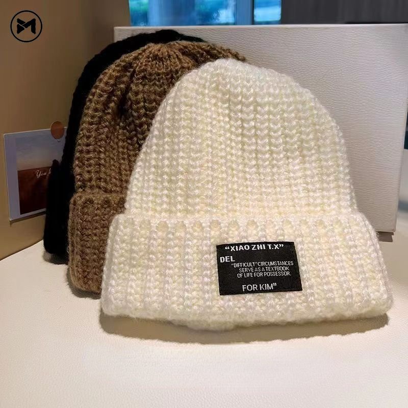Mũ Len Dày Dặn Giữ Ấm Tai Thời Trang Thu Đông Cho Nam Nữ