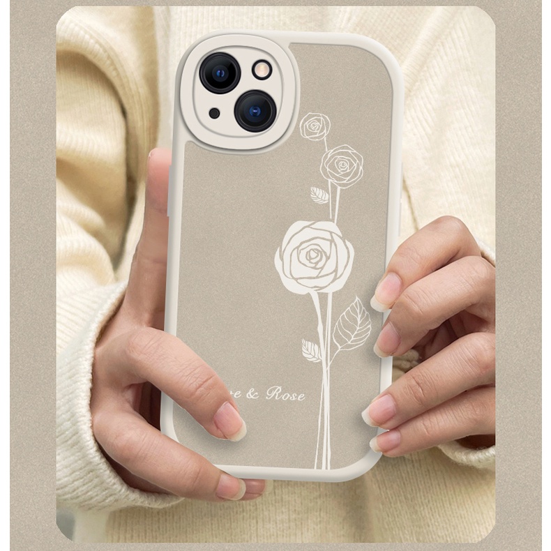 Ốp Điện Thoại Mềm In Họa Tiết Hoa Hồng Cho iPhone 13 / 12 / 11 Promax 6 / 7 / 8 Plus / X / XR / Xs Max