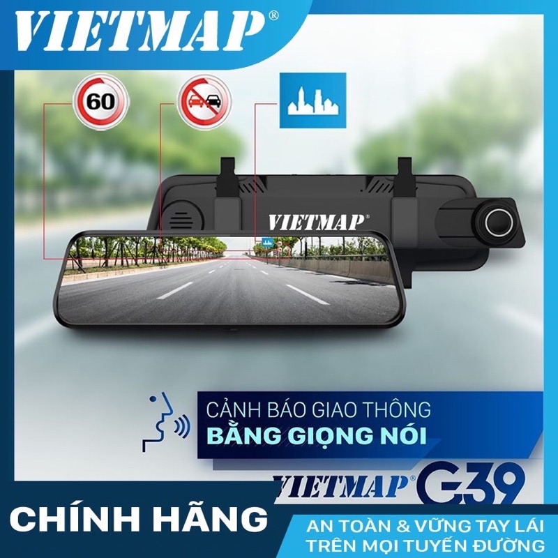 Camera hành trình ô tô VIETMAP G39 có Wifi G.P.S + thẻ nhớ 32/64/128GB Class 10