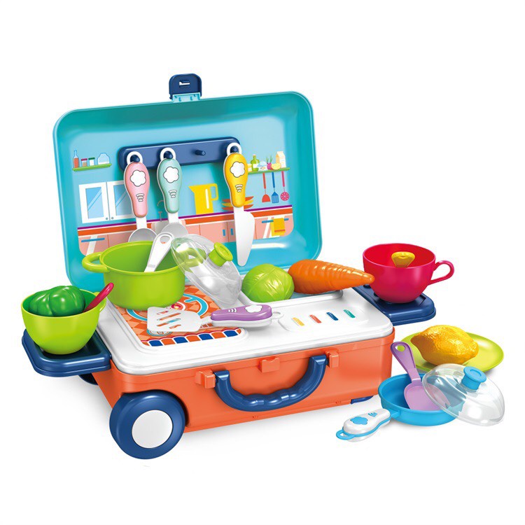 Vali kéo hướng nghiệp cao cấp - đồ chơi vali đầu bếp, vali trang điểm, bác sĩ, thợ sửa chữa - Smart Baby