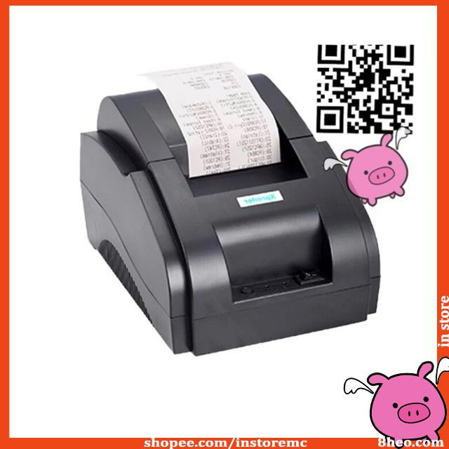 ivn021 Máy in hóa đơn K58 Xprinter 58iiH và 5 cuộn giấy in nhiệt