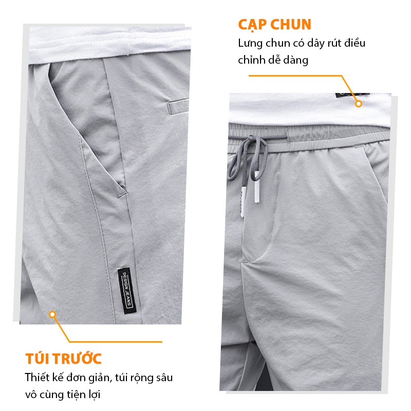 Quần đùi nam thể thao TINOFUN Quần short nam MK H dáng lửng ngố nam chất vải thun co giãn 8 màu