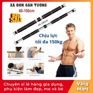 Xà đơn gắn cửa chịu lực 100kg tập tại nhà,Xà đơn gắn cửa 60 - 100cm