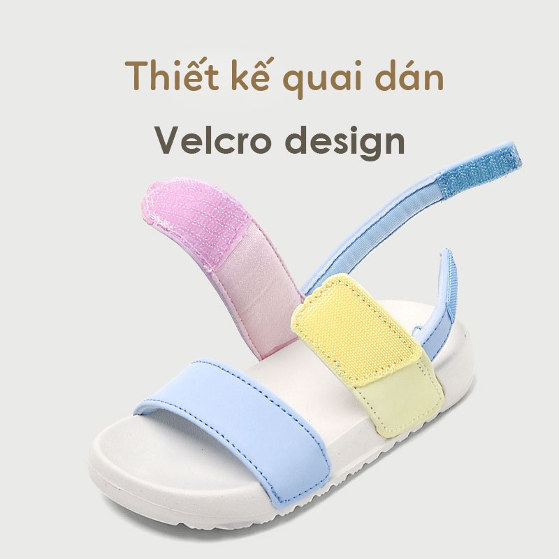 Dép Quai Dán Cho Bé RIGHT EURO QL-1107 Sandal Bé Trai Bé Gái Chống Trơn Trượt Thoáng Khí chính Hãng