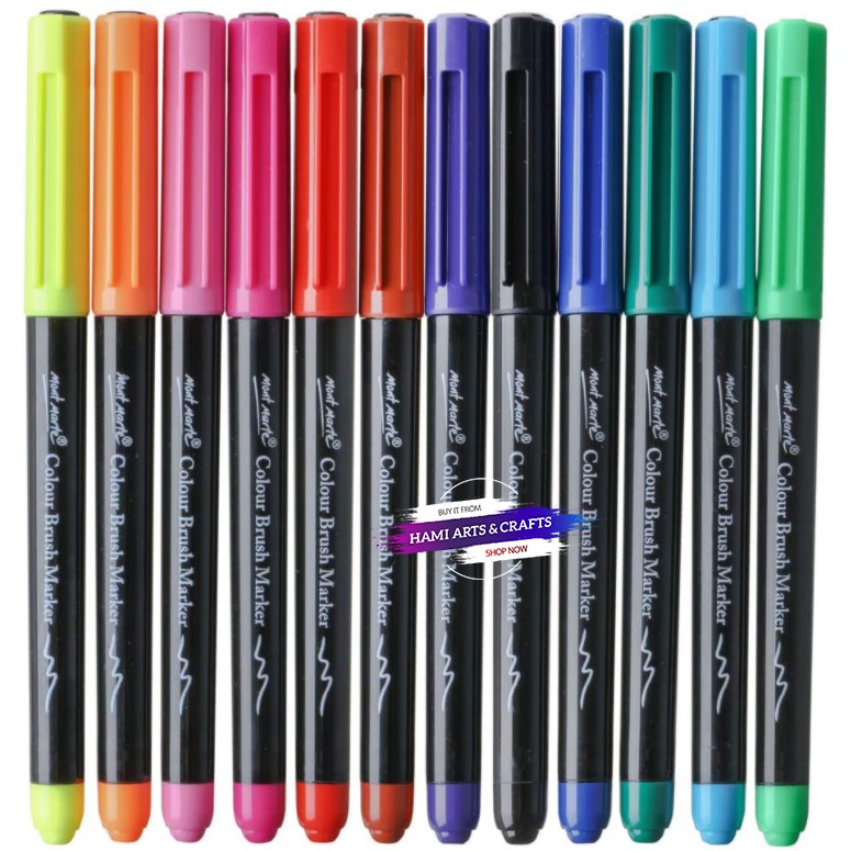 Bộ Bút Marker 12 Màu Brush Mont Marte