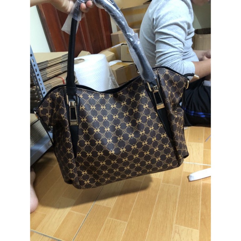 Túi xách nữ công sở trung niên, Túi tặng mẹ bản to đựng laptop da mềm thời trang hàng quảng châu cao cấp - BS15