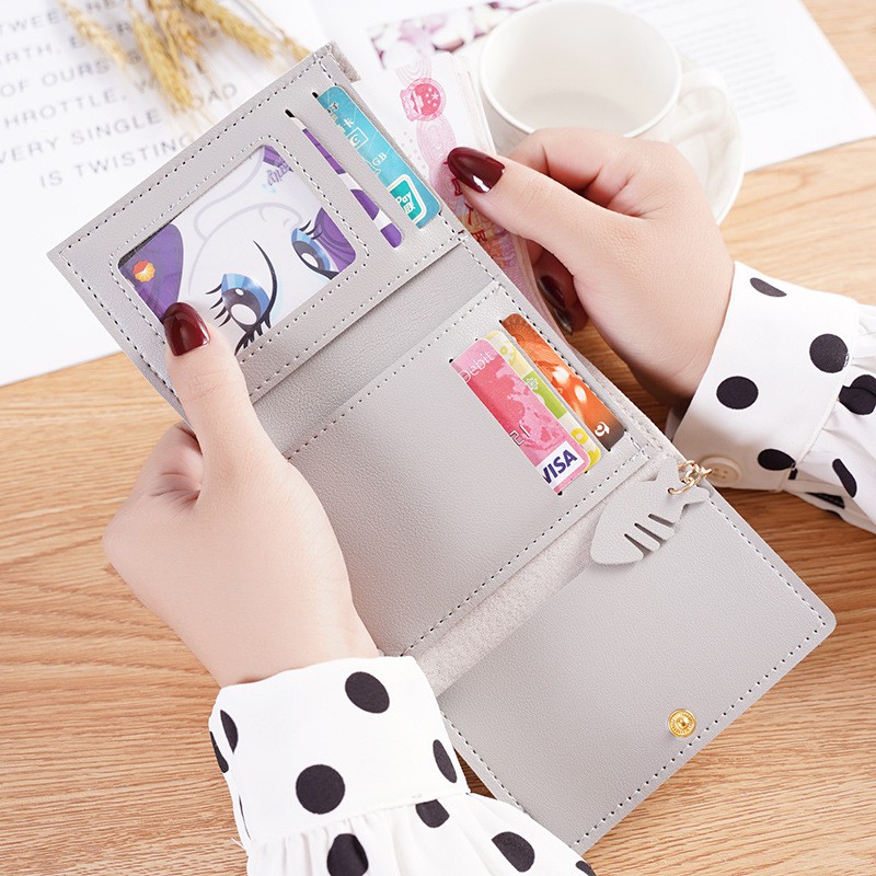 Ví bóp nữ  𝑭𝑹𝑬𝑬𝑺𝑯𝑰𝑷  Ví cầm tay nữ mini nhỏ gọn hình thỏ dễ thương Mincloset V01