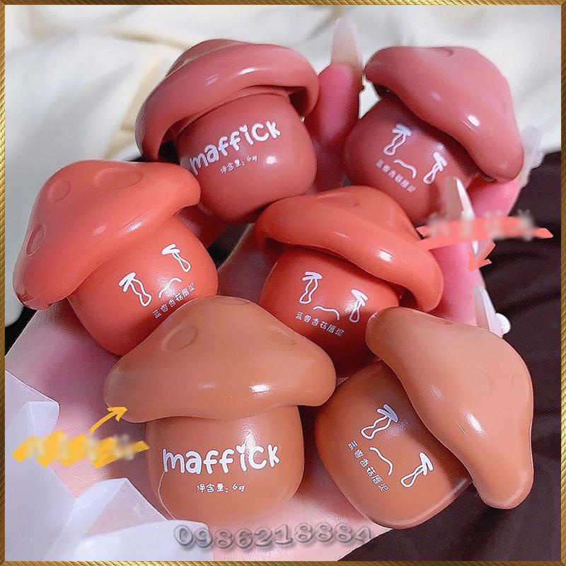 Son môi bùn nhung mịn vỏ hình nấm Maffick Mushroom Lip Paste MF278