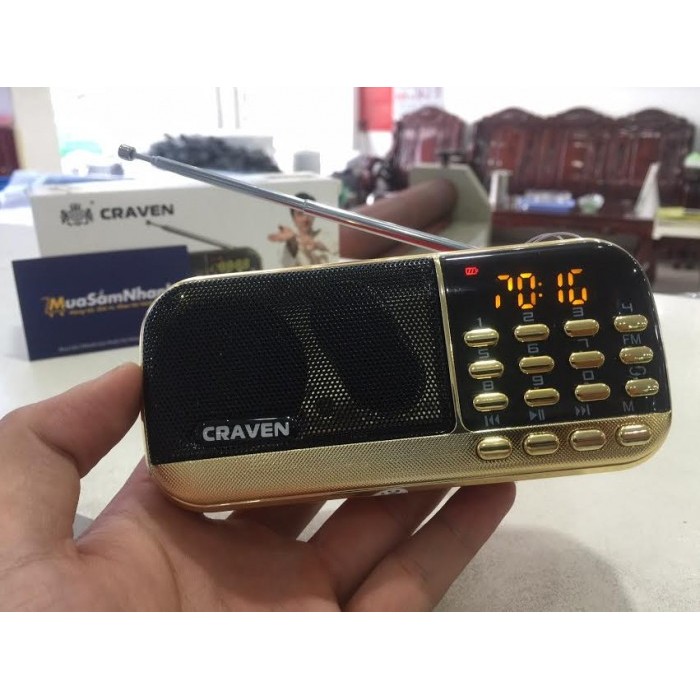 Loa FM Craven CR-836S Nghe nhạc USB Thẻ nhớ FM