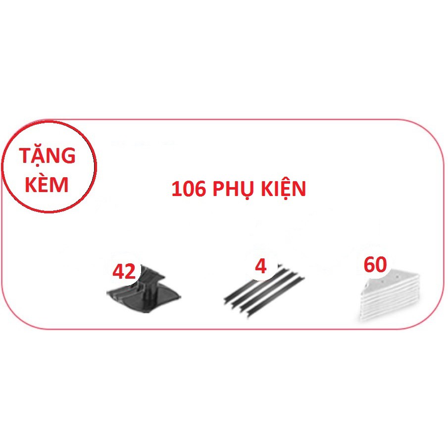 Lau kính 2 mặt nam châm điều chỉnh lực hút 5-35mm TẶNG 106 phụ kiện