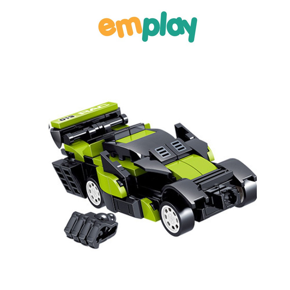 Đồ chơi cho bé siêu xe lắp ráp Emplay biến hình chất liệu nhựa ABS an toàn cho trẻ em giúp tăng khả năng phản xạ