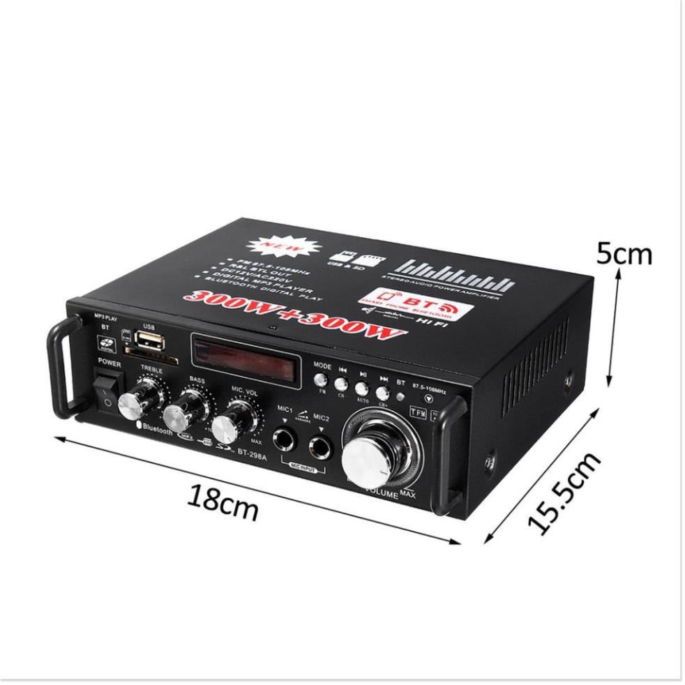 ⭐ Amplifier Bluetooth FM Radio Car Home 600W ⭐  Ampli Mini Loa Amly Bluetooth BT309A 800W Âm thanh Cao Cấp ⭐ Freeship