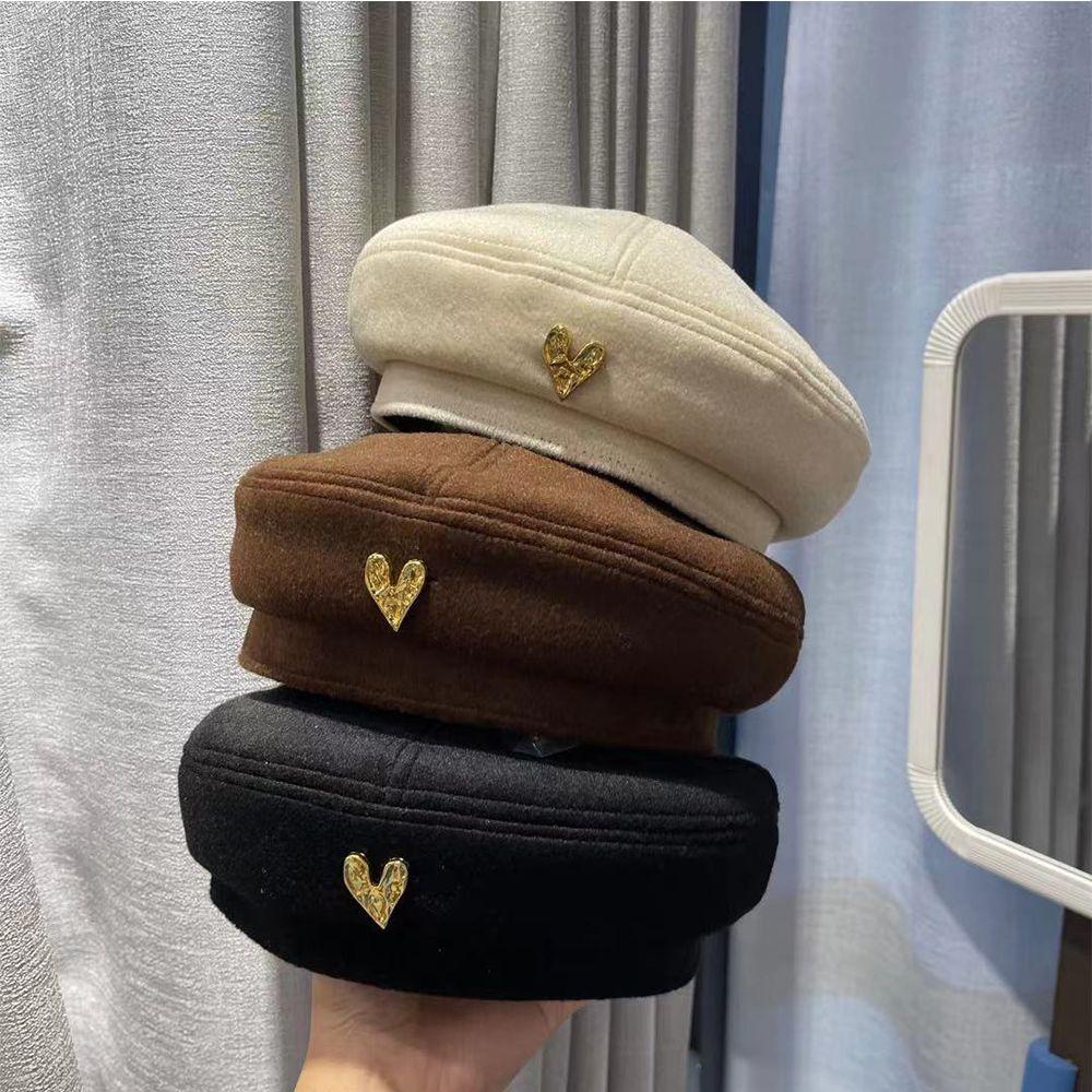 Mũ Beret Vải Polyester Thiết Kế Đơn Giản Thoải Mái Thời Trang Thu Đông Cho Nữ