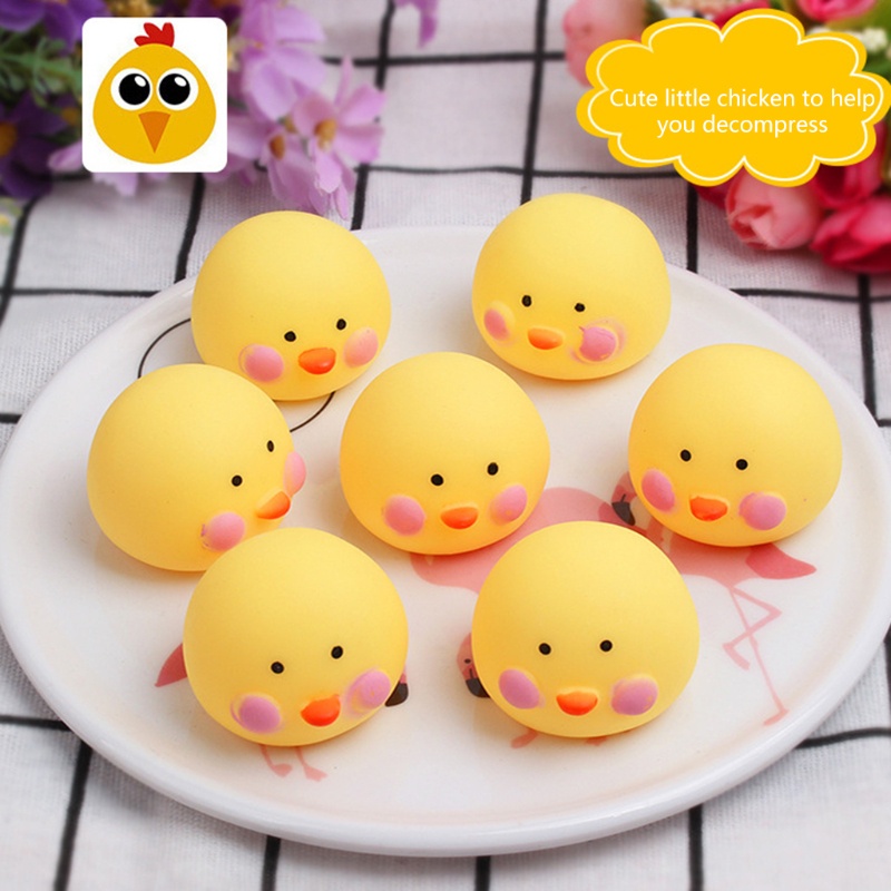 Đồ chơi hình con gà mềm có rãnh giảm căng thẳng cho trẻ em